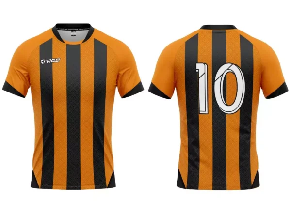 Koszulka piłkarska Champion 3 w kolorze czarno-pomarańczowym