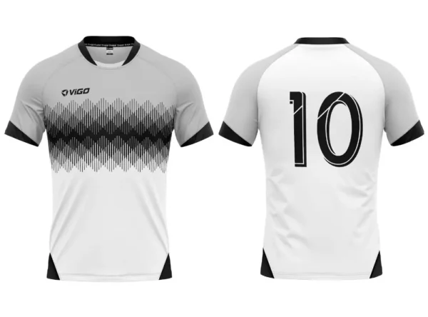 Koszulka piłkarska Champion 6 w kolorze biało-czarnym