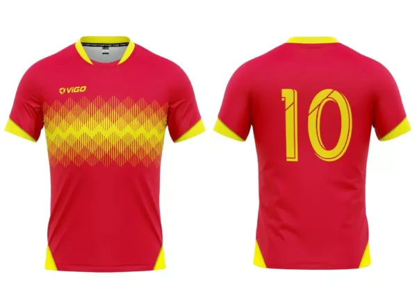 Koszulka piłkarska Champion 6 w kolorze czerwono-żółtym