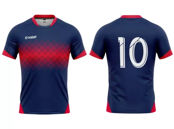 Koszulka piłkarska Champion 6 w kolorze granatowo-czerwonym