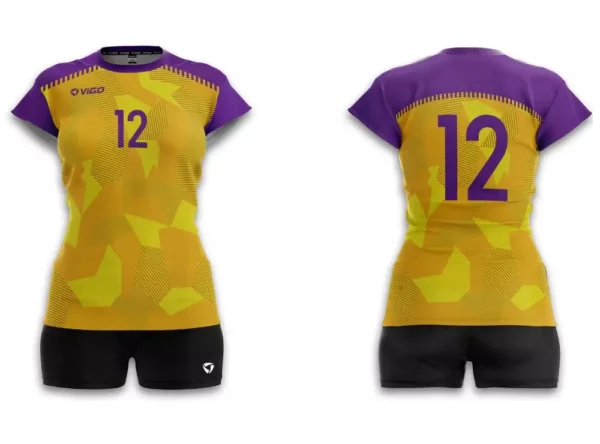 Koszulka siatkarska damska Tactic w kolorze żółtym