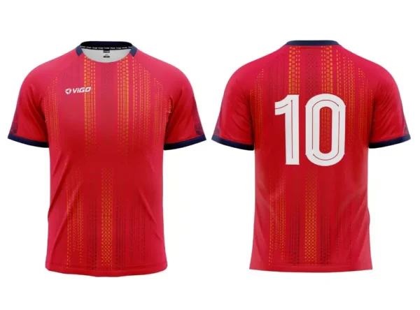 Koszulka piłkarska Striker 1 w kolorze czerwonym