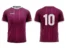 Koszulka piłkarska Striker 1 w kolorze fioletowym