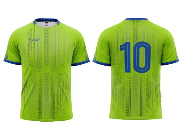 Koszulka piłkarska Striker 1 w kolorze limonkowym