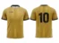 Koszulka piłkarska Striker 1 w kolorze złotym