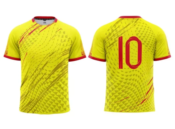 Koszulka piłkarska Striker 2 w kolorze żółtym