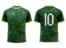 Koszulka piłkarska Striker 3 w kolorze zielonym