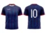 Koszulka piłkarska Striker 5 w kolorze granatowym