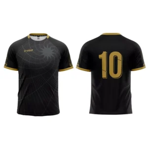 Strój piłkarski Striker 6 w kolorze czarnym