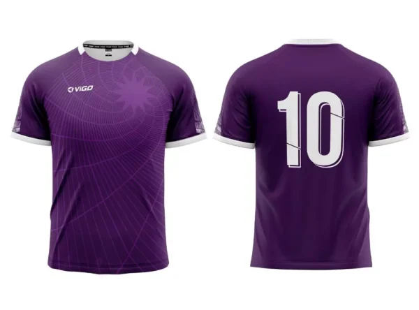 Strój piłkarski Striker 6 w kolorze fioletowym