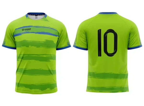 Strój piłkarski Striker 7 w kolorze limonkowym