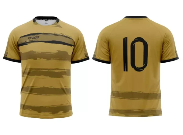 Strój piłkarski Striker 7 w kolorze złotym