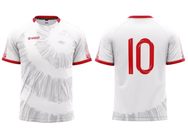 Strój piłkarski Striker 8 w kolorze białym