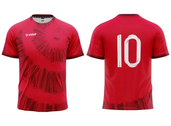 Strój piłkarski Striker 8 w kolorze czerwonym