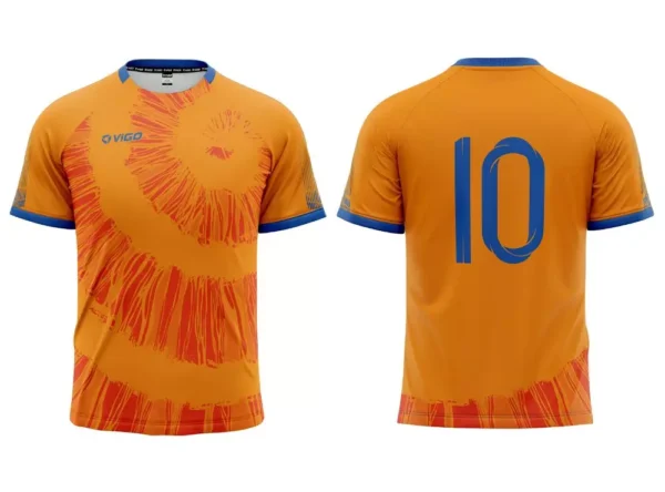 Strój piłkarski Striker 8 w kolorze pomarańczowym