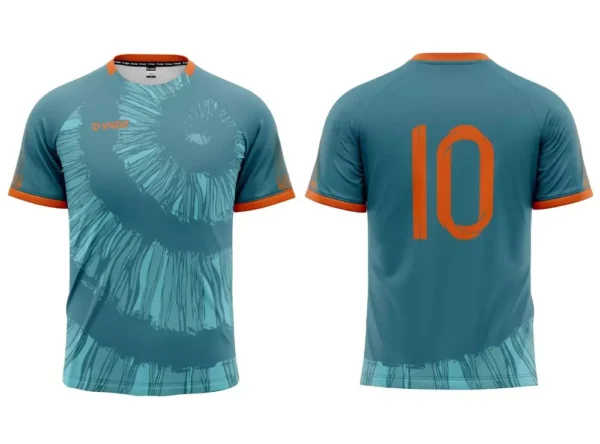 Strój piłkarski Striker 8 w kolorze turkusowym