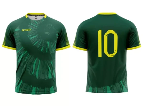 Strój piłkarski Striker 8 w kolorze zielonym