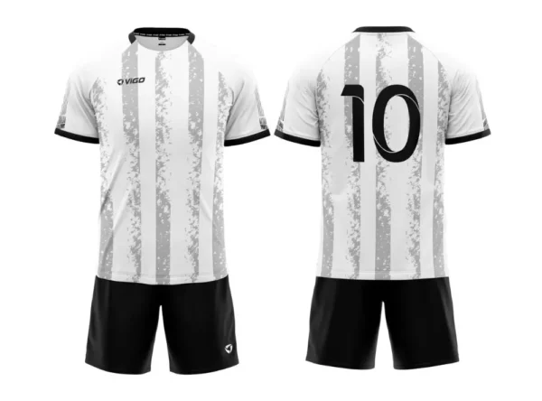 Strój piłkarski Striker 9 w kolorze białym