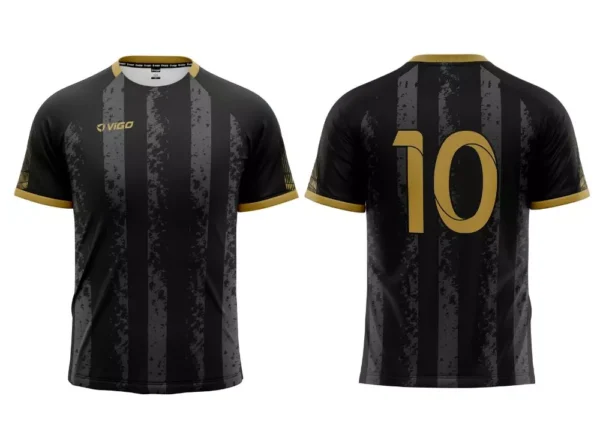 Strój piłkarski Striker 9 w kolorze czarnym