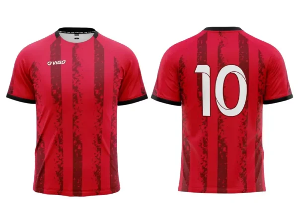 Strój piłkarski Striker 9 w kolorze czerwonym