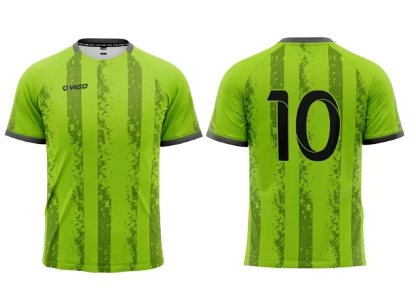 Strój piłkarski Striker 9 w kolorze limonkowym