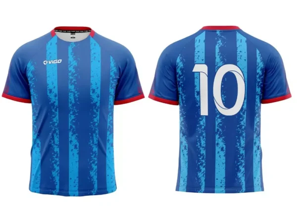 Strój piłkarski Striker 9 w kolorze niebieskim