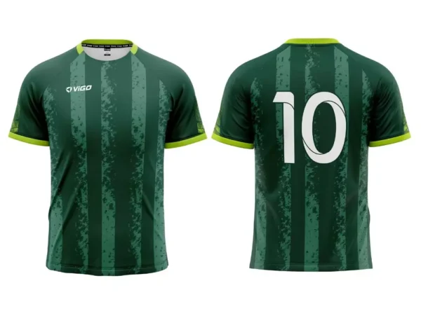 Strój piłkarski Striker 9 w kolorze zielonym