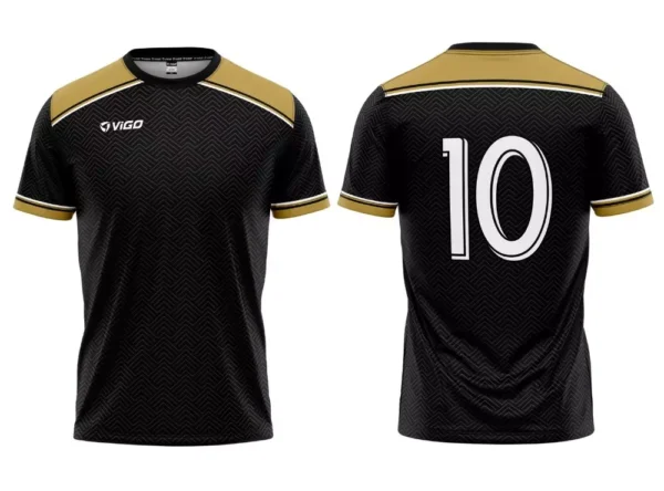 Koszulka piłkarska Team 1 w kolorze czarnym