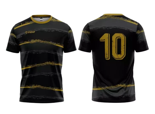 Koszulka piłkarska Team 1 w kolorze czarnym