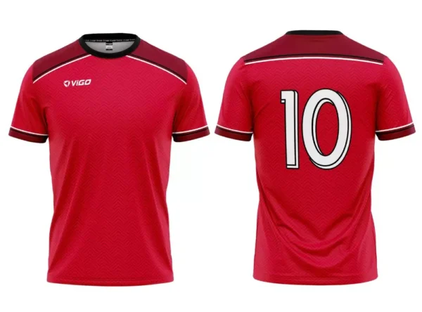 Koszulka piłkarska Team 1 w kolorze czerwonym