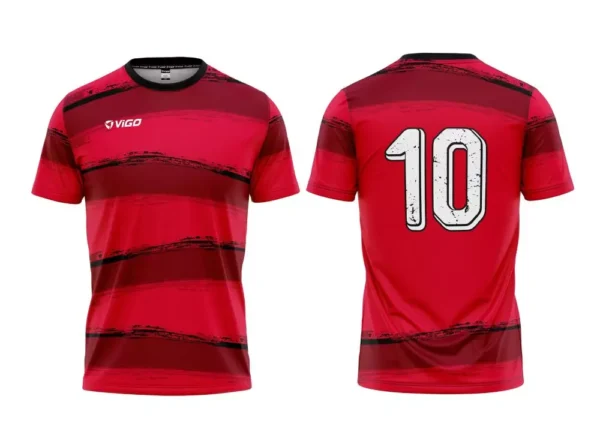 Koszulka piłkarska Team 1 w kolorze czerwonym