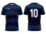 Koszulka piłkarska Team 1 w kolorze granatowym