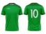 Koszulka piłkarska Team 1 w kolorze zielonym
