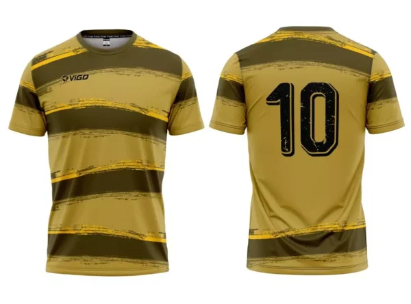 Koszulka piłkarska Team 1 w kolorze złotym