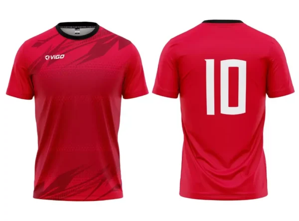 Koszulka piłkarska Team 3 w kolorze czerwonym