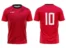 Koszulka piłkarska Team 3 w kolorze czerwonym