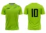 Koszulka piłkarska Team 3 w kolorze limonkowym