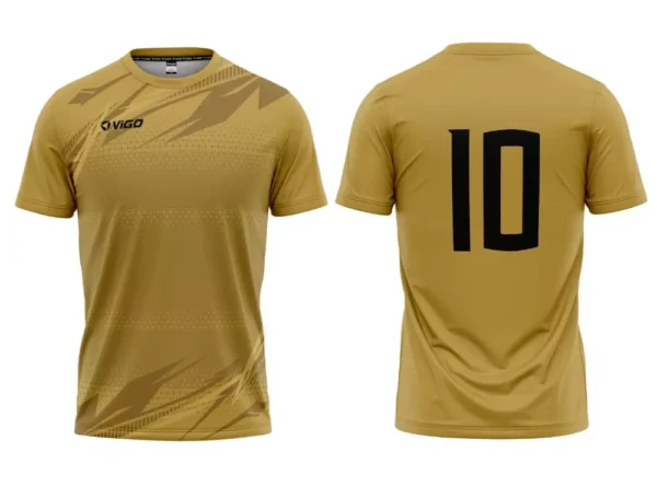 Koszulka piłkarska Team 3 w kolorze złotym