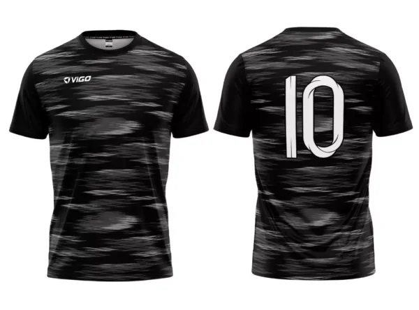 Koszulka piłkarska Team 6 w kolorze czarnym