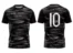 Koszulka piłkarska Team 6 w kolorze czarnym