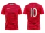 Koszulka piłkarska Team 6 w kolorze czerwonym
