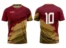 Koszulka piłkarska Team 8 w kolorze bordowo-złotym