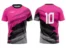 Koszulka piłkarska Team 8 w kolorze różowo-czarnym