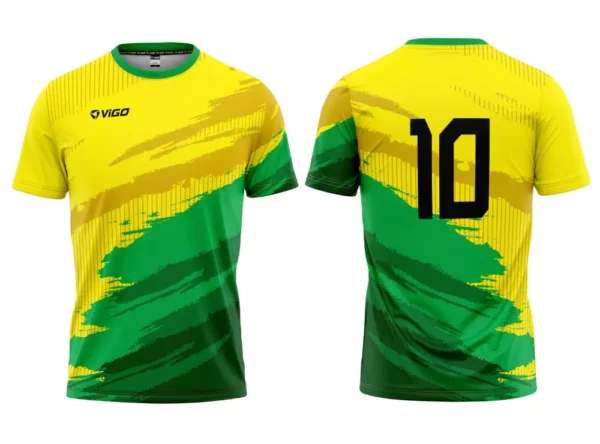 Koszulka piłkarska Team 8 w kolorze żółto-zielonym