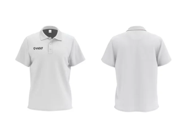 Koszulka polo sublimowana w kolorze białym