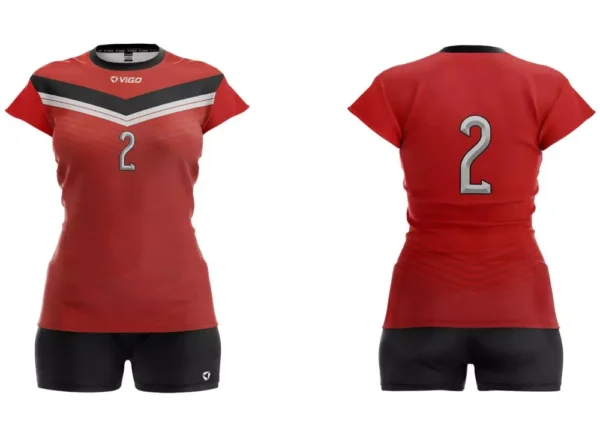 Koszulka siatkarska damska Arrow w kolorze czerwonym