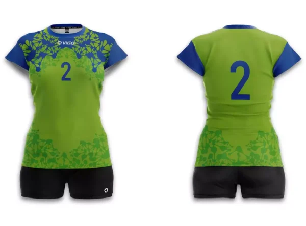 Koszulka siatkarska damska Biotech w kolorze limonkowym