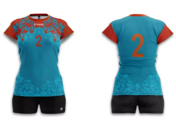 Koszulka siatkarska damska Biotech w kolorze turkusowym