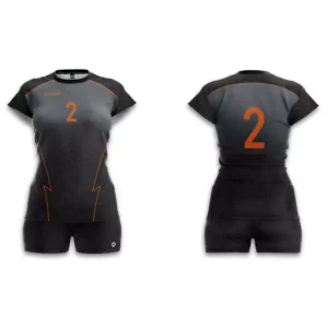 Koszulka siatkarska damska Game w kolorze czarnym