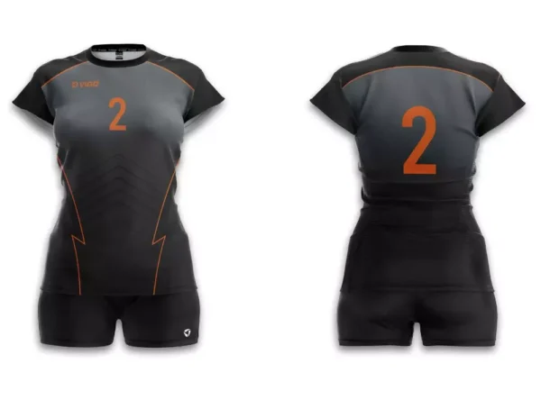 Koszulka siatkarska damska Game w kolorze czarnym